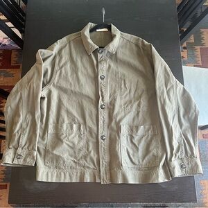 Everlane Men's Lightweight Shirt Jacket - Olive